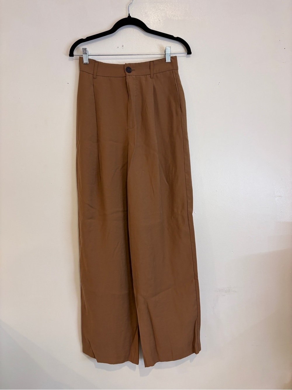 Zara Wide Leg Dress Pants - Brown